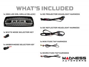 Dodge Ram HD LED Grille - XBG Series - Morimoto - Black - 2013 - 2018